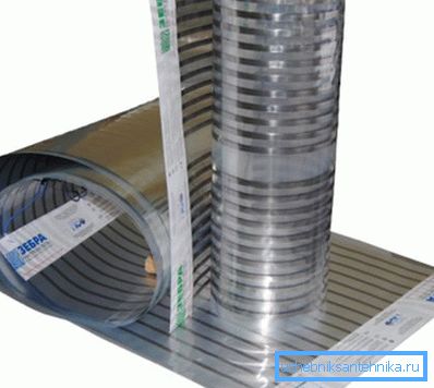 Zebra heating film system ready for operation Zebra heating film system ready for operation