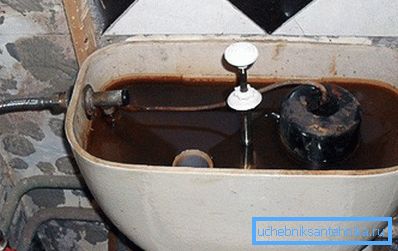 Bad flushing the toilet– check the drain of his tank on the clog