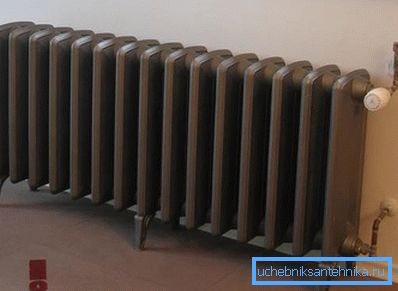 The heating surface area of the cast iron radiator allows it to emit more heat. The heating surface area of the cast iron radiator allows it to emit more heat.