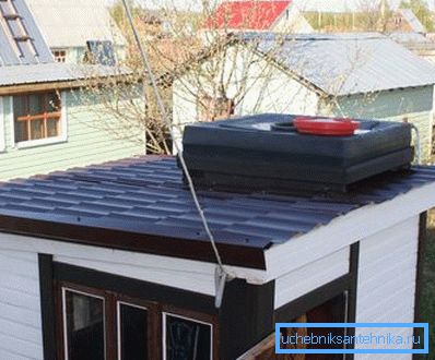Flat tank on flat roof Flat tank on flat roof