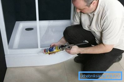 Upon completion of the installation work, the technological gaps are sealed with silicone Upon completion of the installation work, the technological gaps are sealed with silicone