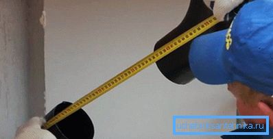 Fitting the pipe in place