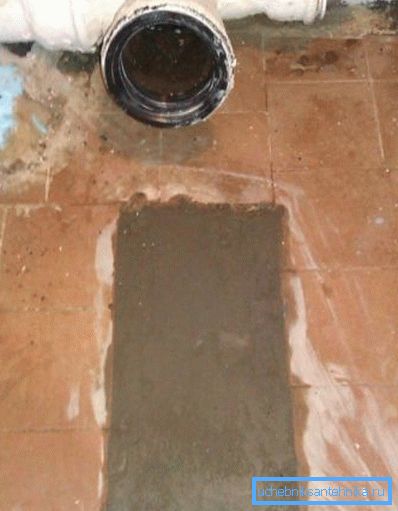 Preparing a place to install the product.