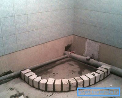 Podium can be laid out of brick Podium can be laid out of brick