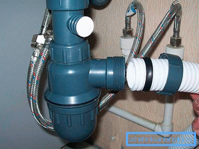 2755 Connecting the sink to the sewer