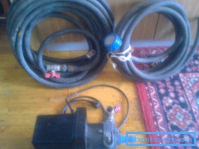 We connect to the system surface pump.