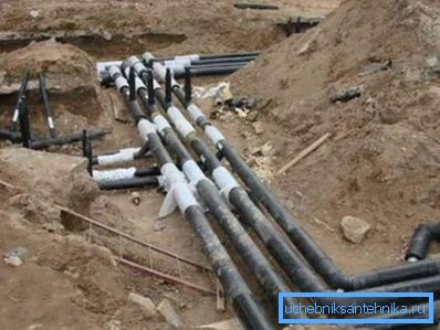 Connection to the main water supply
