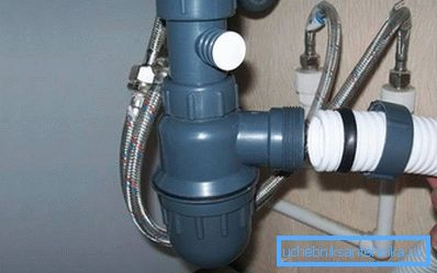 Connecting the sink in the bathroom to the sewer