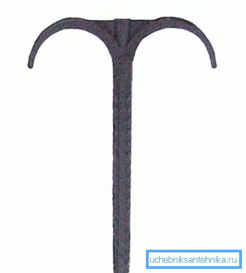 This bracket is less practical, but it allows parallel fixation of two tubes. This bracket is less practical, but it allows parallel fixation of two tubes.