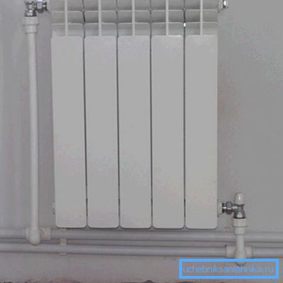 Connected battery to the heating system Connected battery to the heating system
