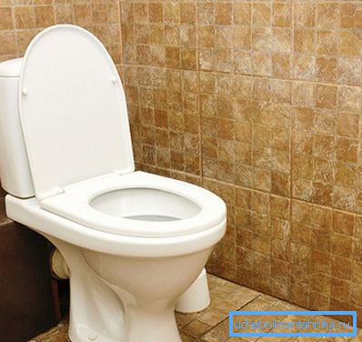 Connected and ready to use toilet Connected and ready to use toilet
