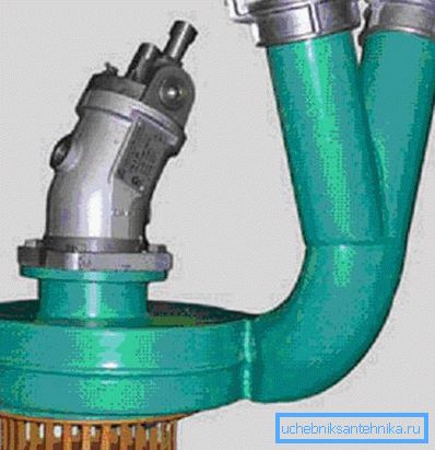 Submersible pump for pumping dirty water. Submersible pump for pumping dirty water.