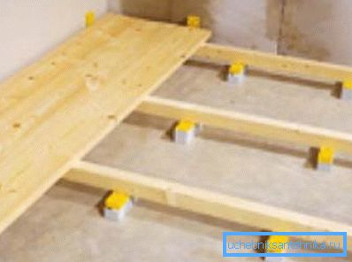 Floor with lags Floor with lags