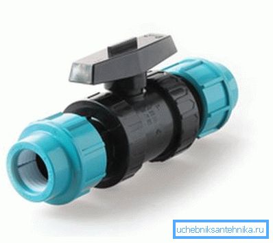 Polyethylene ball valve 25 - 25 mm Polyethylene ball valve 25 - 25 mm