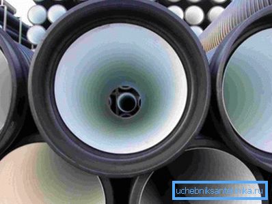 Polymer pipes for sewers. Polymer pipes for sewers.