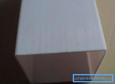 Square polypropylene channel Square polypropylene channel