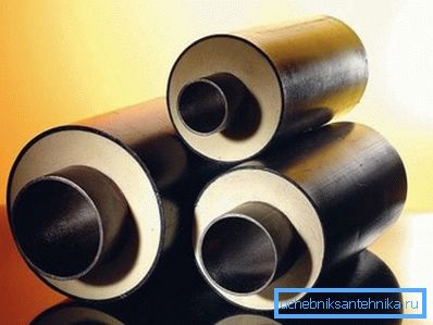 Polyurethane in a protective casing is an excellent solution both from the point of thermal insulation and to ensure mechanical strength