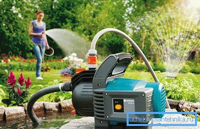 Watering from the reservoir