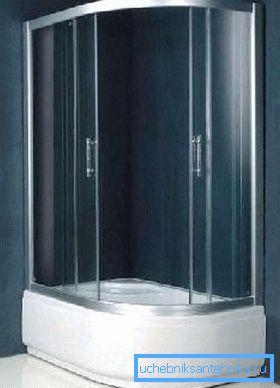 Semicircular shower corner with a deep tray 120x80 - a roomy and practical solution Semicircular shower corner with a deep tray 120x80 - a roomy and practical solution