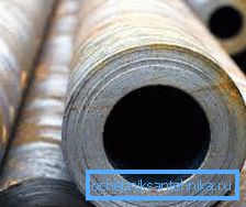 Sometimes you can find products with a diameter that was created by drilling a hole in a solid round timber, but this method is used only for thick-walled pipes Sometimes you can find products with a diameter that was created by drilling a hole in a solid round timber, but this method is used only for thick-walled pipes