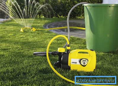 Portable irrigation system for a country site. Portable irrigation system for a country site.