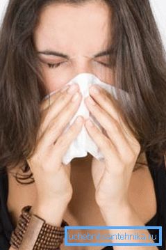 Extraneous odors and dust can cause allergies.