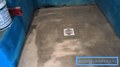 The surface of the floor after hardening finishing screed