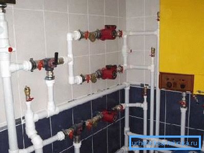 PP pipe used in the heating system