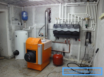 Properly configured heating system with a diesel boiler does not require human intervention.