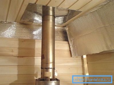Proper arrangement of the bath chimney