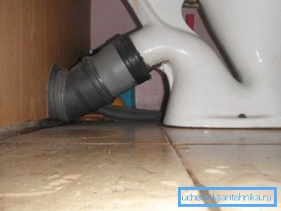 Proper connection ensures a good drain and no unpleasant odors. Proper connection ensures a good drain and no unpleasant odors.