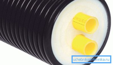 Preinsulated polyurethane pipes for heating