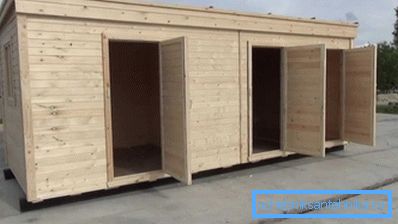 It is necessary to build the following structure: toilet + shower + hozblok: 3 in 1.