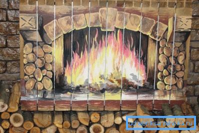 Turn the radiator into a fireplace Turn the radiator into a fireplace