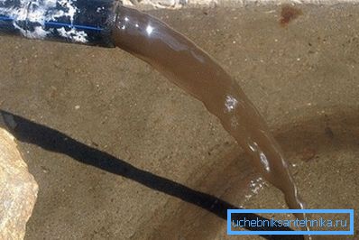 When pumping out dirty water When pumping out dirty water