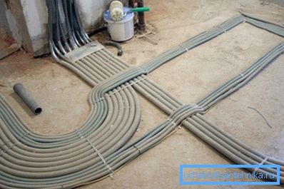 When laying in the thickness of the floor you need to take care of protection When laying in the thickness of the floor you need to take care of protection
