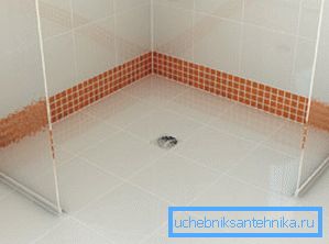 If you wish, you can even lay out the whole room with the same tile, the main thing is to observe the slopes in the shower area If you wish, you can even lay out the whole room with the same tile, the main thing is to observe the slopes in the shower area