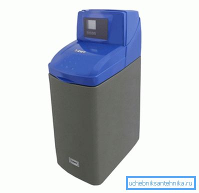 A device for preparing water before pouring into the heating system