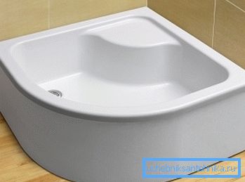 Sample shower tray