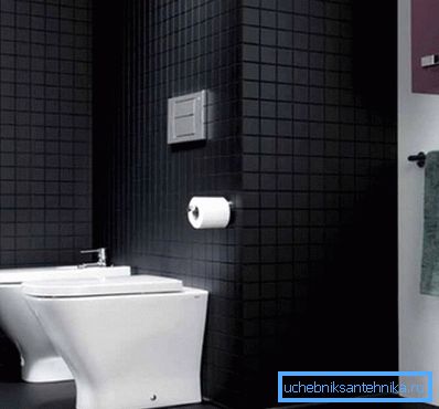 An example of a bathroom with a toilet An example of a bathroom with a toilet