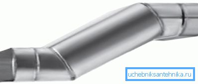 Example of galvanized duck with decreasing diameter Example of galvanized duck with decreasing diameter