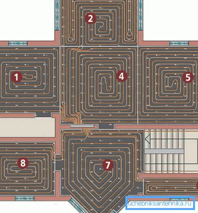 Sample floor laying plan