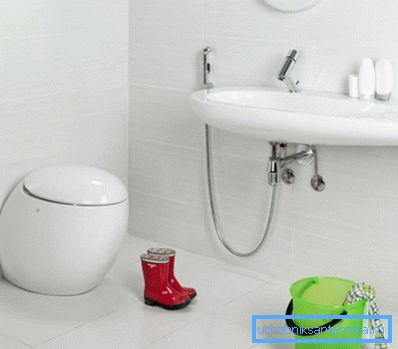 Connection example to the faucet in the sink