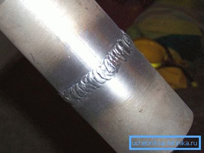 Example of a professionally made seam Example of a professionally made seam