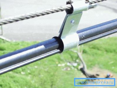 An example of fastening a single track An example of fastening a single track