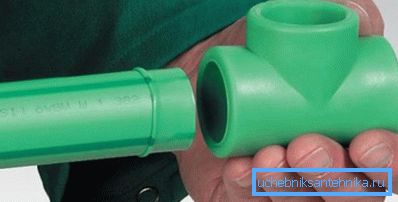 Plastic pipe connection example Plastic pipe connection example