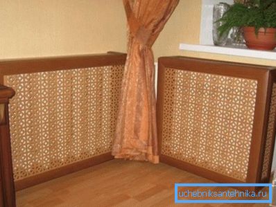 An example of how to decorate heating radiators and pipes An example of how to decorate heating radiators and pipes