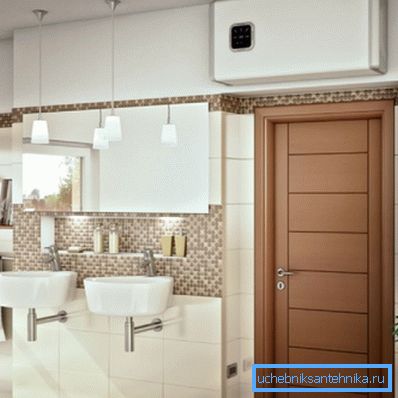 An example of installing a horizontal heater
