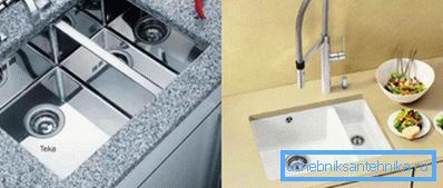Examples of double sinks Examples of double sinks