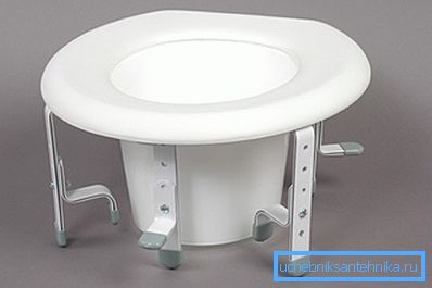 Toilet set with height adjustment Toilet set with height adjustment